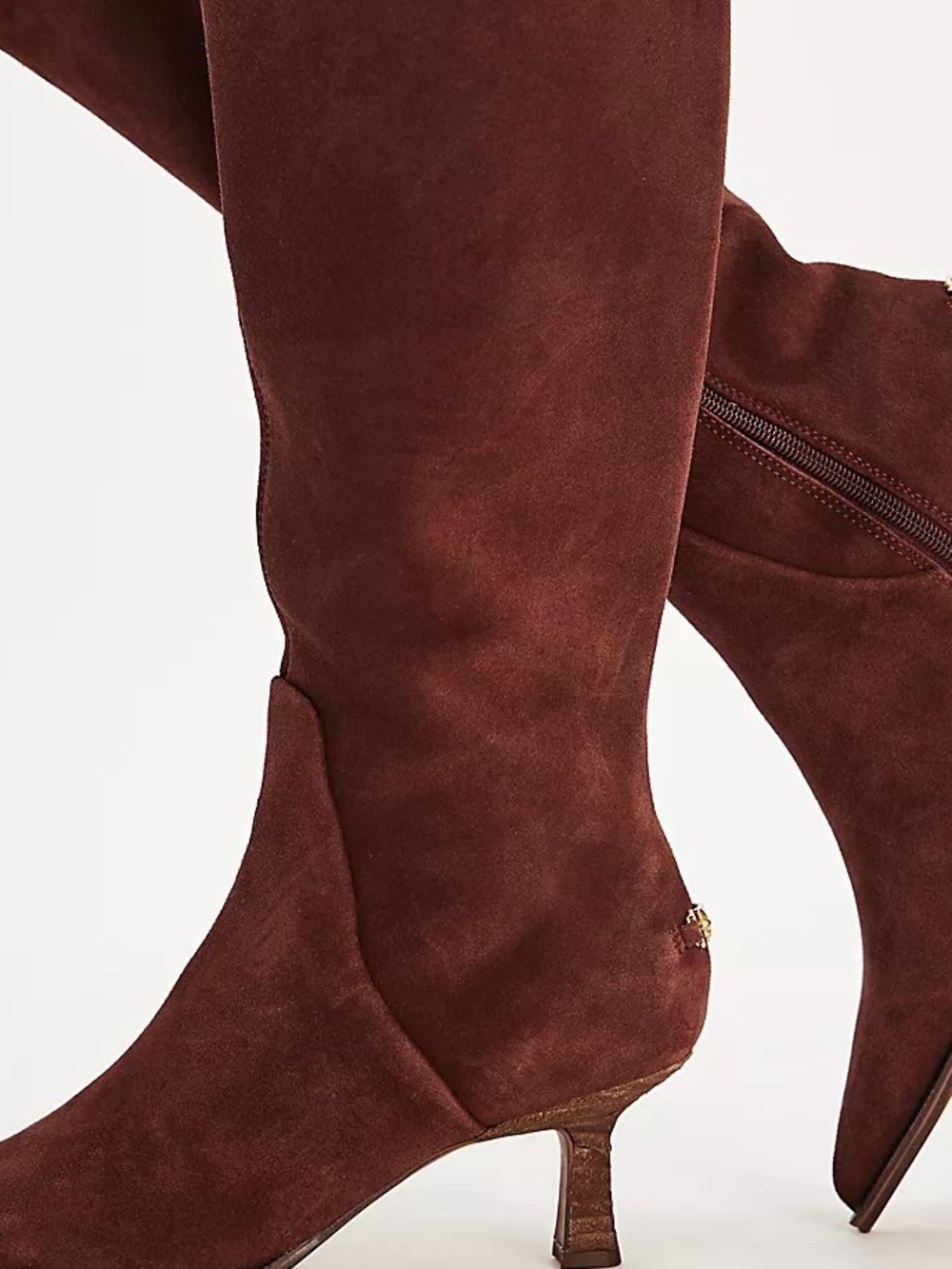 NEW Circus NY by Sam Edelman Yulia Tall Kitten Heel Suede Boots 9 Wide Calf - Picture 2 of 16